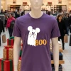 Disney Mickey Mouse Cute Little Ghost Boo Halloween Purple T Shirt