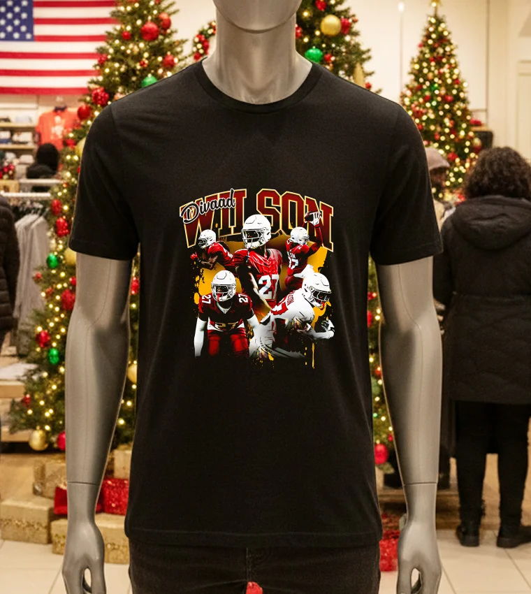 Divaad Wilson Arizona Cardinals Graphic - black-t-shirt Divaad Wilson Arizona Cardinals Graphic Black T Shirt