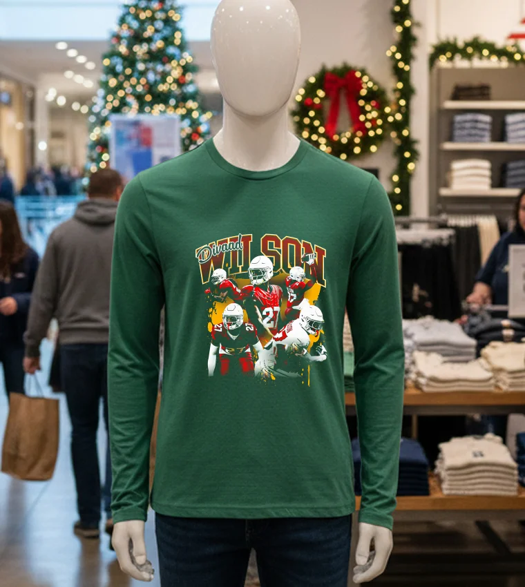 Divaad Wilson Arizona Cardinals Graphic - green-t-shirt Divaad Wilson Arizona Cardinals Graphic Green T Shirt