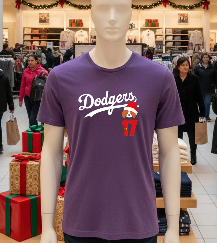 Dodgers And Ohtani 17 Merry Christmas - purple-t-shirt Dodgers And Ohtani 17 Merry Christmas Purple T Shirt