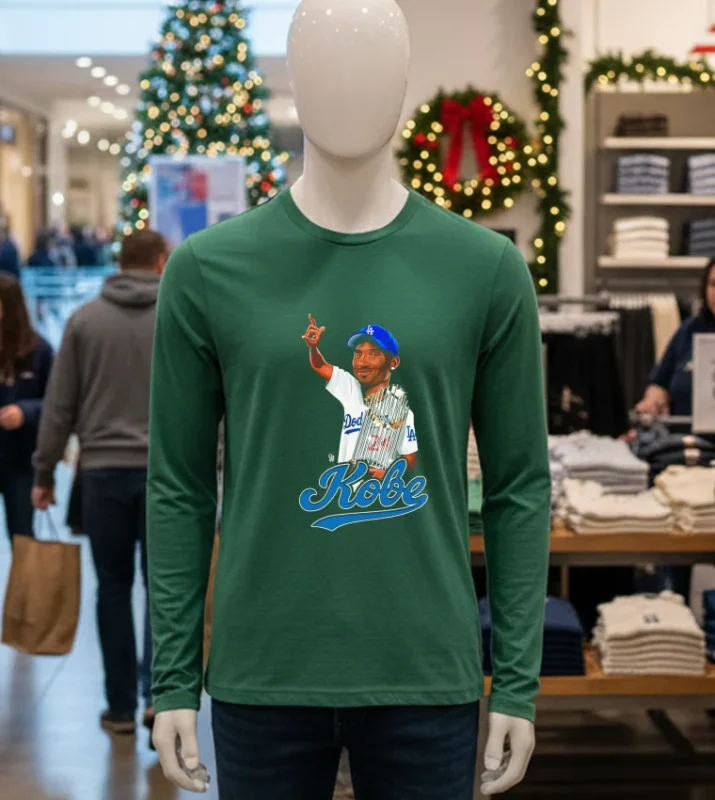 Dodgers Were Going To Win Championship #8 In 24 Kobe Cartoon   Green T Shirt