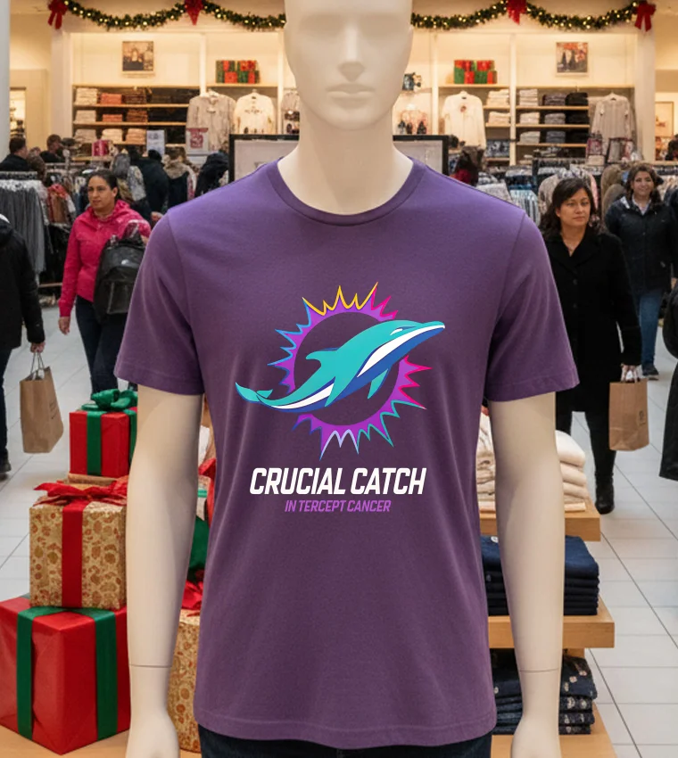 Dolphins 2024 Crucial Catch Intercept Cancer - purple-t-shirt Dolphins 2024 Crucial Catch Intercept Cancer Purple T Shirt