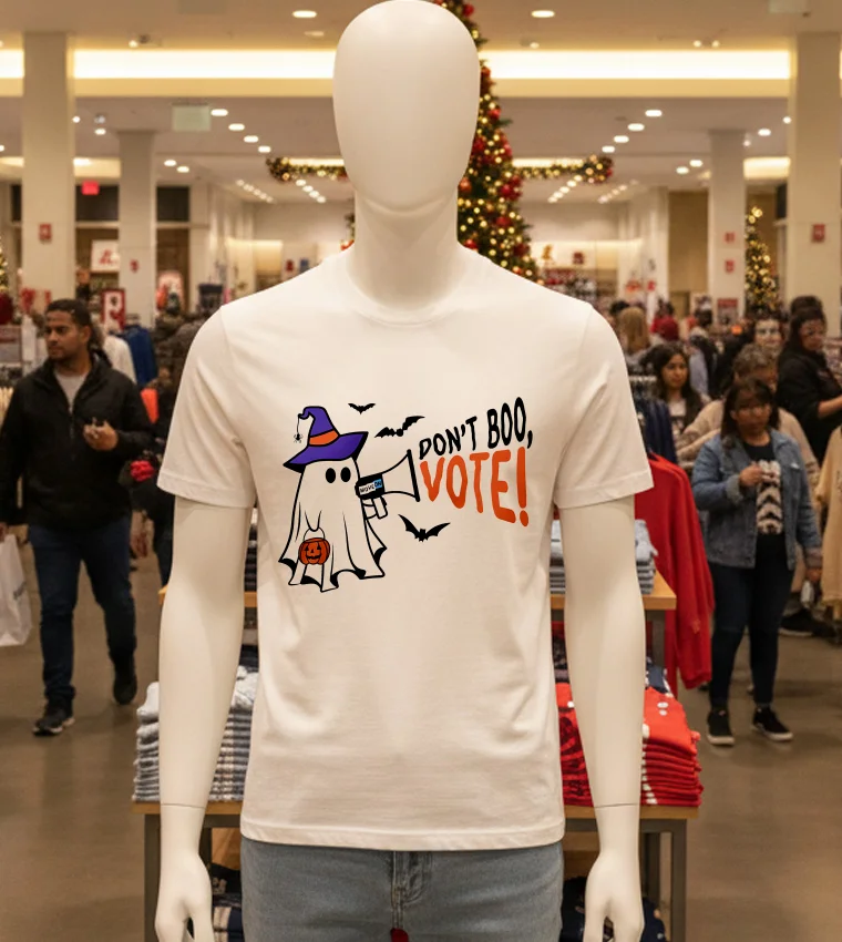 Don T Boo Vote Halloween - white-t-shirt Don T Boo Vote Halloween White T Shirt