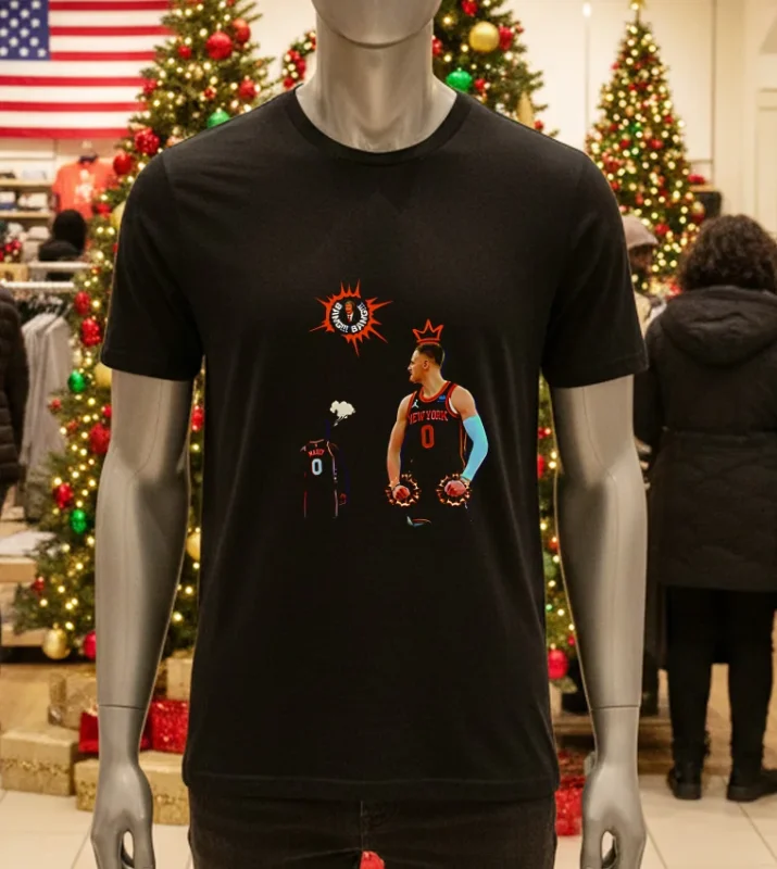 Donte Divincenzo New York Knicks The King Bang Bang Black T Shirt