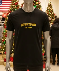 Downtown The Burgh   Black T Shirt
