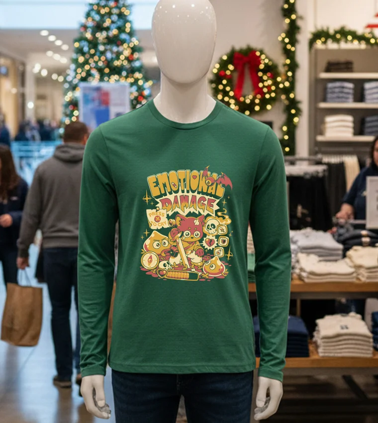 Emotional Damage Cartoon Graphic - green-t-shirt Emotional Damage Cartoon Graphic Green T Shirt