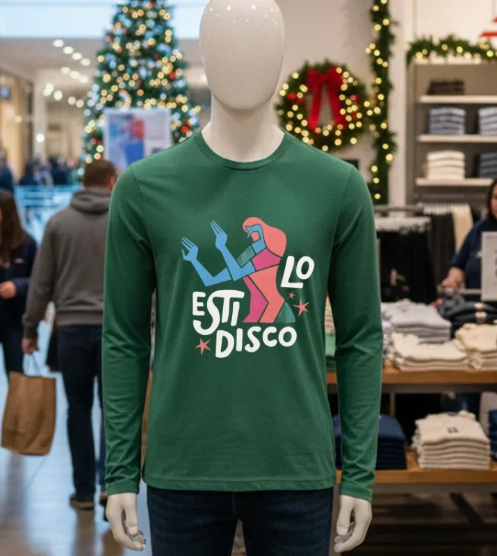 Estilo Disco Art Green T Shirt