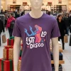 Estilo Disco Art   Purple T Shirt