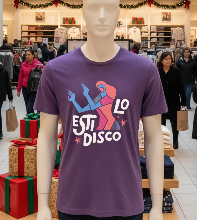 Estilo Disco Art - purple-t-shirt Estilo Disco Art Purple T Shirt
