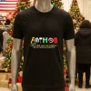 Fathor Like A Dad Just Way Mightier   Black T Shirt