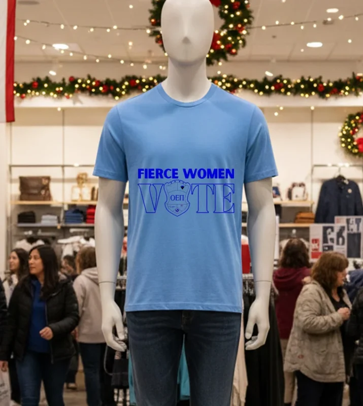 Fierce Women Vote Blue T Shirt
