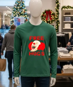 Free Hugs Halloween Evil Killer Scary Clown Horror Gift shirt