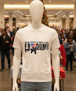 Freedom Stick Patriotic 2A Speak softly and carry a big gun shirt