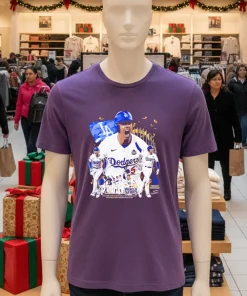 Freeman Scream Graphic La Dodgers Mvp World Series 2024   Purple T Shirt