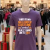 Funny Easy This Is My Halloween Costume Diy Last Minute Purple T Shirt