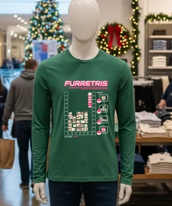 Furretris Next Ferrets Score 0162 Video Games   Green T Shirt