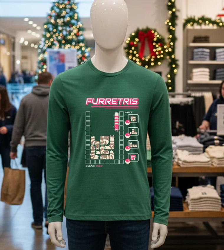 Furretris Next Ferrets Score 0162 Video Games - green-t-shirt Furretris Next Ferrets Score 0162 Video Games Green T Shirt