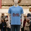 Ga Bulldogs Logo Retro   Blue T Shirt