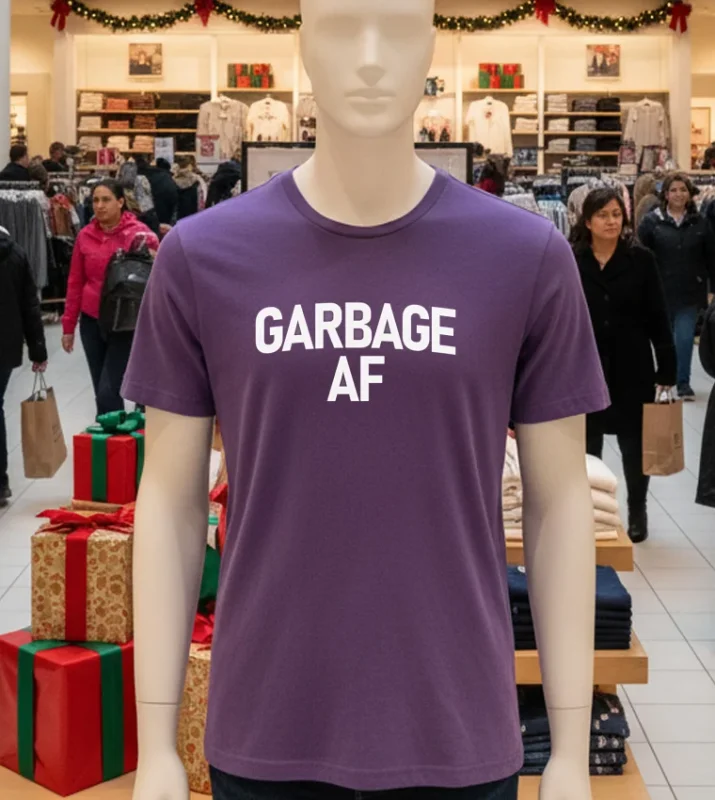 Garbage Af For Trump   Purple T Shirt