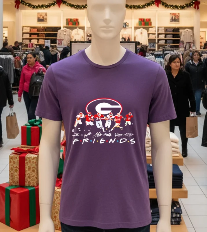 Georgia Bulldogs Friends Of The Dawgs 2024 Signature Purple T Shirt