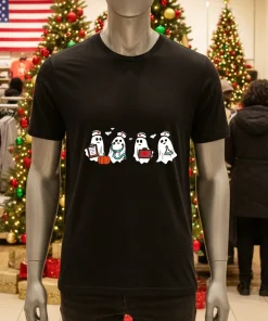 Ghost nurses halloween crew funny costume scrub shirt