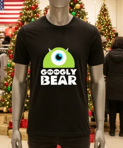 Googly Bear And Schmoopsie Poo Couple   Black T Shirt