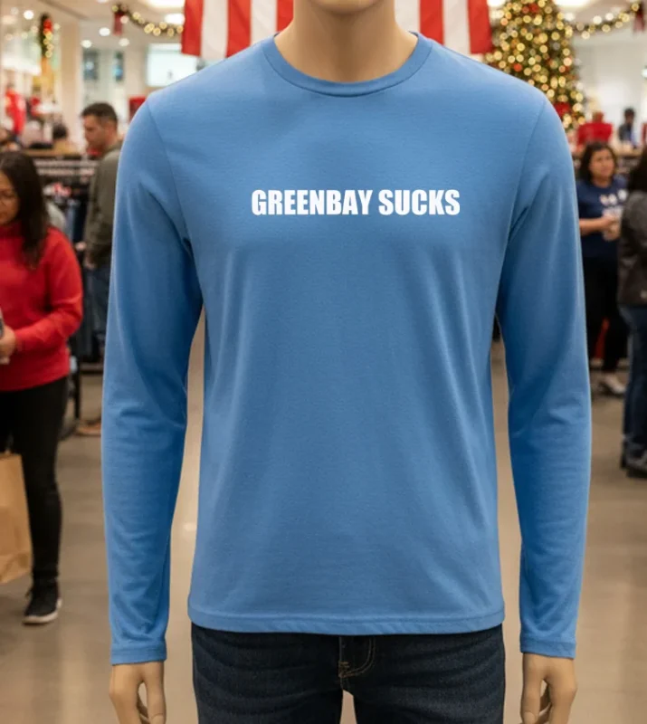 Greenbay Sucks   Blue T Shirt