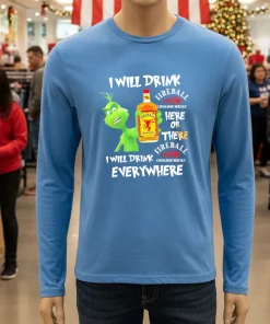 Grinch FireBall Cinnamon Whisky Playfully Printed Design for Whisky Lovers shirt