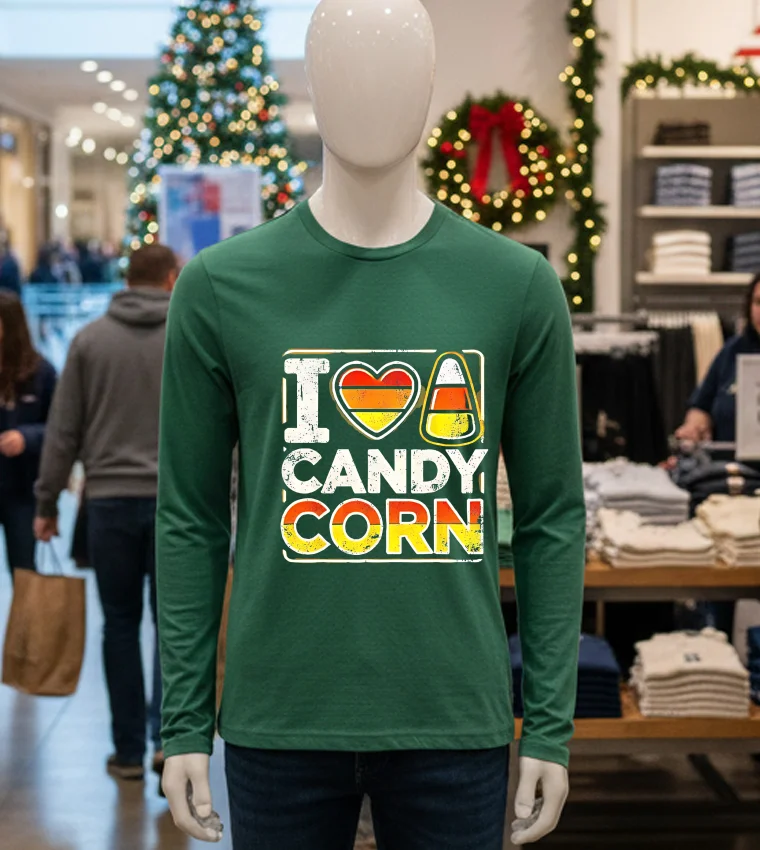 Halloween Candy Corn Funny Retro - green-t-shirt Halloween Candy Corn Funny Retro Green T Shirt