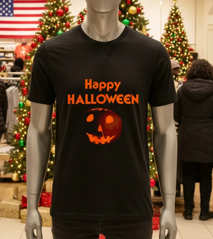 Happy Halloween 1978   Black T Shirt