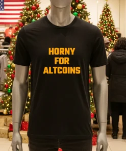 Horny For Altcoins text shirt