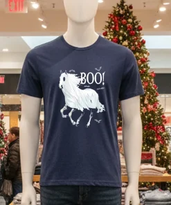 Horse Cosplay Ghost Boo Halloween shirt