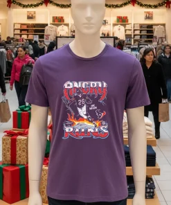 Houston Texans Joe Mixon 28 Running   Purple T Shirt