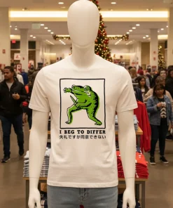 I Beg To Differ Frog White T Shirt