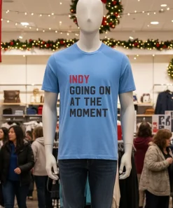 Indy Going On At The Moment Blue T Shirt