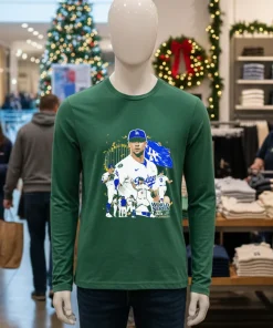 Jack Flaherty Throw The Ball Graphic La Dodgers Mvp World Series 2024   Green T Shirt