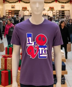 Jack Skellington And Sally Fan New York Giants   Purple T Shirt