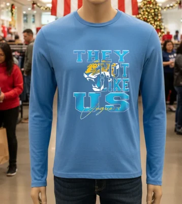 Jacksonville Jaguars They Not Like Us Nfl Football   Blue T Shirt