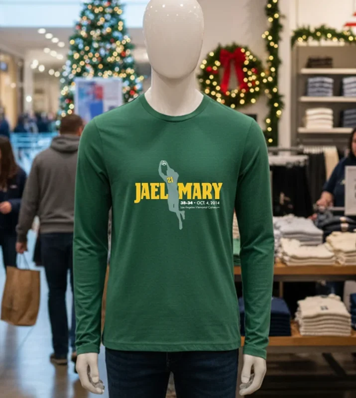 Jael Mary Football Los Angeles Memorial Column Green T Shirt