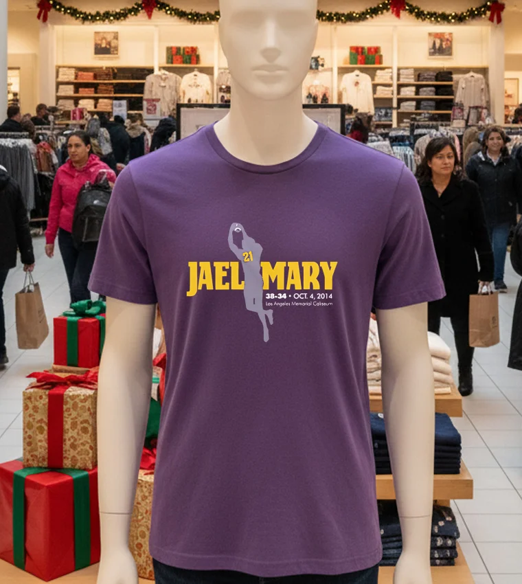 Jael Mary Football Los Angeles Memorial Column - purple-t-shirt Jael Mary Football Los Angeles Memorial Column Purple T Shirt