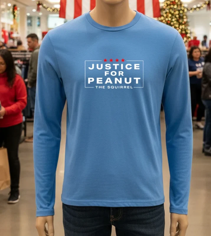 Justice For Peanut The Squirrel Tee Peanut Squirrel Blue T Shirt