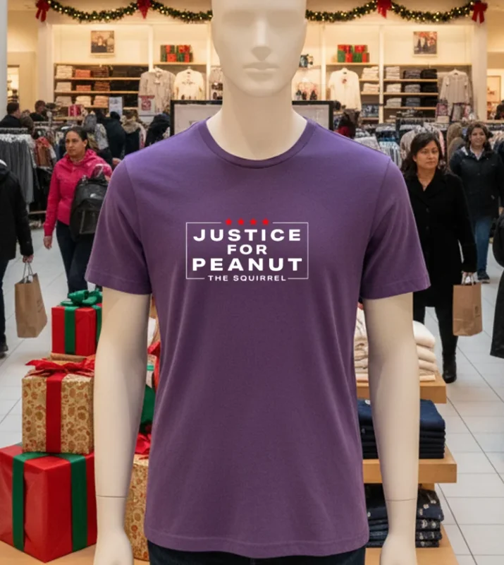 Justice For Peanut The Squirrel Tee Peanut Squirrel Purple T Shirt