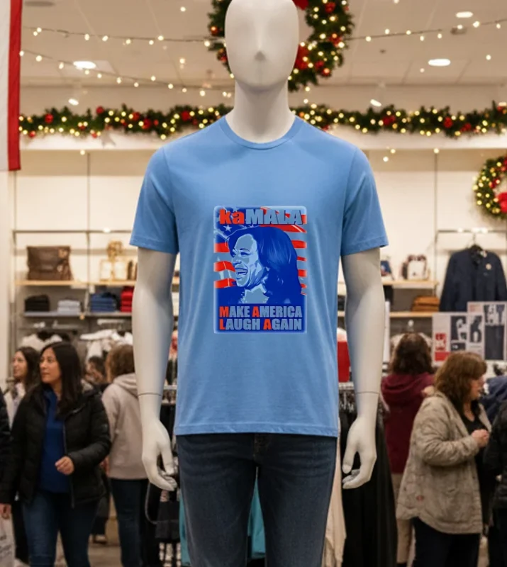 Kamala Harris Make America Laugh Again Blue T Shirt