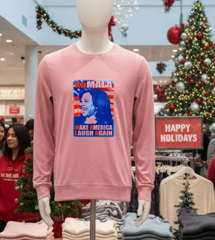 Kamala Harris Make America Laugh Again Pink T Shirt