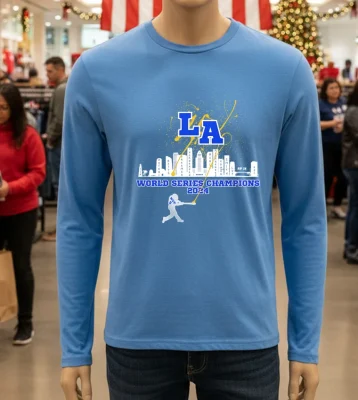 La Dodgers Los Angeles World Series Champions 2024 Mvp 5   Blue T Shirt