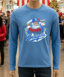 LA dodgers Santa Claus mery christmas happy shirt