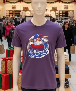 LA dodgers Santa Claus mery christmas happy shirt