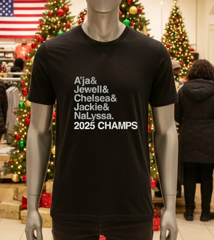 Las Vegas Basketball Ampersand 2025 Champs Black T Shirt