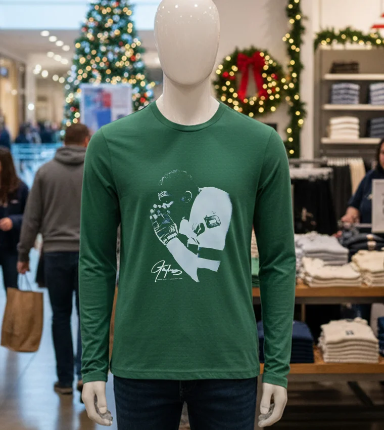 Lawrence Taylor New York Giants Signature Nfl Retro - green-t-shirt Lawrence Taylor New York Giants Signature Nfl Retro Green T Shirt