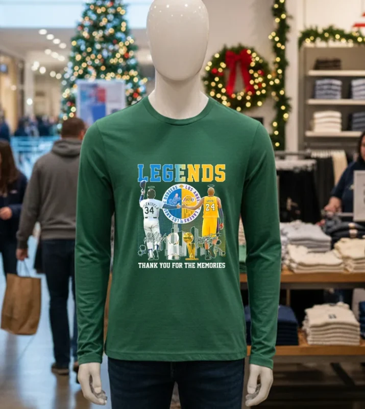 Legends Los Angeles Dodgers Thank You For The Memories   Green T Shirt